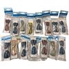 15 FERMAGLI CAPELLI FIOCCO IN LAME' PINZE MOLLETTE ACCESSORI VINTAGE CM 9