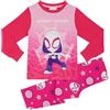 Marvel Ghost-Spider Spidey & Friends Spider-Man - Set Pigiama a Maniche Lunghe per Ragazze - 4-5 Anni: 110cm
