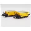 Os.Kar 4356 Os.Kar Set 2 carri ex VFcc FS Valsecchi Armamento Ferroviario livrea giallo