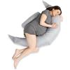 Koala Babycare Cuscino Gravidanza per Dormire XXL Sfoderabile - Cuscino Allattamento Ipoallergenico ed Ergonomico - Federa esterna 100% Cotone