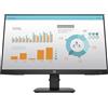 HP P24 G4 Monitor con Casse Audio, Schermo 23,8 FHD IPS, Risoluzione 1920 x 1080, Tempo Risposta 5 ms, Regolazione Inclinazione, Antiriflesso, DisplayPort, HDMI, VGA, Nero