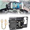 SERALI Staffa di Navigazione per Ricarica USB per Telefono Cellulare Moto per BMW R1200GS F800GS ADV F700GS R1250GS CRF 1000L F850GS F750G Accessori Moto