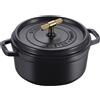 Staub Cocotte Tonda 24 cm Buster+Punch Pomello in Ottone Oro