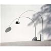 Flos Lampada da terra a luce diretta Arco Led finitura acciaio
