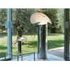 Flos Lampada da terra Chiara Floor finitura acciaio inossidabile con bordo nero