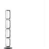 Flos Lampada da terra Noctambule Floor 4 Low Cylinder Small Base finitura nero