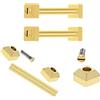 Masar 16-22 mm - Speciale - Barre a vite - per cinturino - Bar & Screws for Watch Straps - 2 pz, Pasha Gold, 17 mm