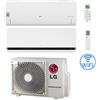 Lg Climatizzatore Condizionatore LG Libero Smart + Dualcool Deluxe R32 Wifi Dual Split Dual Inverter 7000 + 9000 BTU con U.E. MU2R15 NOVITÁ Classe A+++/A++