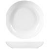 H&H Sweden Set 6 Piatti Fondi, Porcellana, Bianca, 20cm