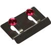 FACKELMANN Doppio Gancio Adesivo Purist 6,6 x 10 cm in Argento/Rosa, Acciaio Inox, 10 x 6.6 x 6.6 cm