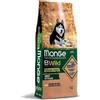 Monge Bwild Grain Free, Cibo Secco Cani Adulti Salmone e Piselli 12kg