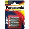 Panasonic LR03X/4BP Pile - XTREME POWER, confezione da 4 pezzi