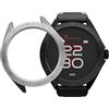 TECHMADE SmartWatch Rocks 2.0, con 2 COVER incluse orologio digitale, schermo fulltouch, chiamate, notifiche, funzione SOS, sport, compatibile con IOS e android (CINTURINO NERO-COVER NERA E GRIGIO CHIARO)
