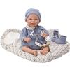 Arias Bambola Reborn Daniel con Sacco Nanna 45cm 98117