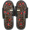 ANGGREK Pantofole da massaggio per digitopressione del piede Reflexology Premium ANNGERK per uomo donna(40-41-Nero)