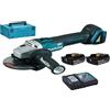 Makita DGA504RMJ - Mini-amoladora a bateria 18V 125 mm litio-ion 4.0 Ah 8500 rpm motor BL