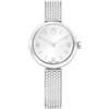 Swarovski Orologio Illumina, Fabbricato in Svizzera, Bracciale di Metallo, Tono Argentato, Acciaio Inossidabile