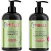 Mielle - Menta al rosmarino - Infuso di biotina - Prodotti per la crescita dei capelli per capelli più forti e più sani - Shampoo e nuovo balsamo Set di 2 pezzi