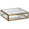 Bizzotto Portagioie Tehri Righe Trasparente Oro 17,5X17,5 cm di Bizzotto