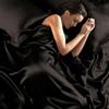 Country Club - Set copripiumino e lenzuola in raso per letto king, colore: Nero