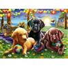 Ravensburger Puzzle per bambini Ravensburger - 12886 dog picnic - puzzle con animali per bambini dai 6 anni in su, con 100 pezzi in formato XXL