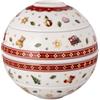 Villeroy & Boch - Toy's Delight La petite Boule, set di stoviglie in porcellana, stoviglie natalizie, set di ciotole, 5 pezzi., Ø 14 cm, lavabile in lavastoviglie, utilizzabile nel microonde