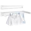 Leifheit Telegant 36 Protect Plus Stendibiancheria da Parete, Stendibiancheria Estensibile Compatto, Stendino Allungabile per Bagno e Balcone