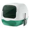 rockible Lettiera per Gatti con Cappuccio E Coperchio, Lettiera per Gatti Grande, Lettiera per Animali Domestici, Lettiera Rimovibile Durevole, Lettiera, Verde