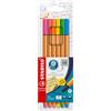STABILO PENNE FINELINER STABILO POINT 88 PUNTA 0,4 MM ASTUCCIO 6 PZ 88/6-1