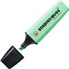 STABILO BOSS ORIGINAL PASTEL EVIDENZIATORE PUNTA SCALPELLO - TRATTO 2-5 MM - VERDE MENTA 70/116