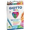 GIOTTO PASTELLI COLORATI MEGA TRI GIOTTO ASTUCCIO 12 PZ F220600