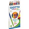 GIOTTO PASTELLI COLORATI STILNOVO BICOLOR GIOTTO ASTUCCIO 12 PZ F25690000