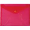 NIKOFFICE BUSTA CON BOTTONE NIKOFFICE A5 IN PP TRASPARENTE ROSSO 01NIK054