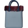 O bag Borsa Reverse Donna Grigia con Manici Rimovibili