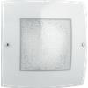 Plafoniera Led Bianca Trilogy con Cristalli