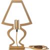ARTI & MESTIERI Lampada da Tavolo Design Silhouette Piccola Oro Trasparente
