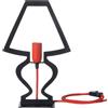 ARTI & MESTIERI Lampada da Tavolo Design Silhouette Piccola Nero