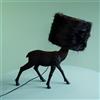 WERNS Lampada da Tavolo Hirsch Cervo Nero 61x26x55cm