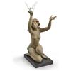 Lladrò LLADRO' - Figura Statua Porcellana Donna con Colomba Gres 56cm