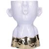 RITUALI DOMESTICI - eIoFischio Bianco Oro Cachepot 21cm H217100003