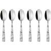 SAMBONET Jungle Posate Cucchiaini da Caffè Moka Set 6 Pezzi Acciaio Inox