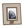 ARTI & MESTIERI Portafoto di Design Milleintrecci Piccolo Oro Laccato