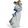 Lladrò LLADRO' "Tenero abbraccio" Figura Statua Madre Bimbo Porcellana H36cm