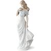 Lladrò LLADRO' Figurina Donna Il Sussurro Dei Fiori 37x14cm Porcellana
