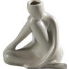 MASCAGNI CASA Vaso Ceramica Grigio 12.5h cm 20DO1802