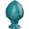 MONTEMAGGI Pumo Turchese Decorazione H22cm Dipinto a Mano Porcellana