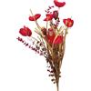 RITUALI DOMESTICI - Bouqet Sintetico Rosso Dorotea H50cm