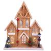 BIANCHI DINO Casetta Baita LED Paesaggio di Natale 36cm Legno Decorazione
