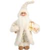 TIMSTOR Babbo Natale Bianco 45cm Tessuto Decorazione Natalizia