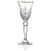 BRANDANI Set 6 Liquorini Gold Bordo Oro Vetro 5cm Tavola Natalizia Natale